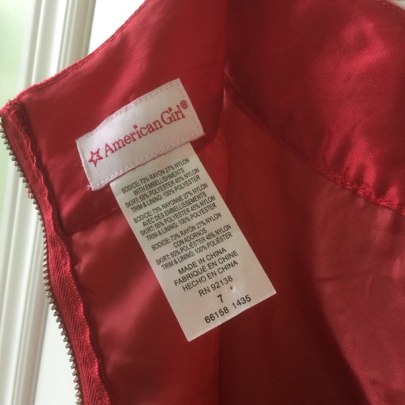 American Girl Joyful Jewels Red Holiday Dress - Picture 5 of 10